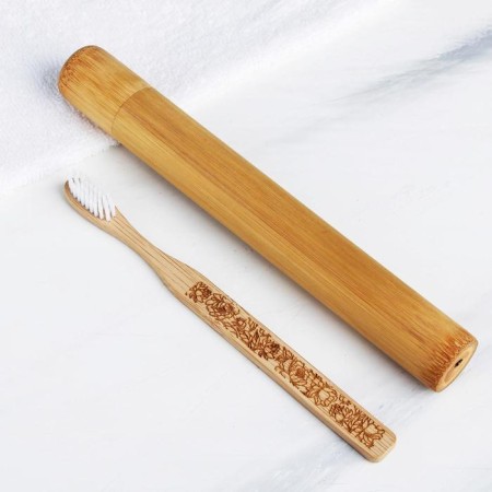 Toothbrush in the bamboo case "Tenderness", 3.1 × 24.1 × 3.1 cm-3