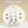 Pusets 6 pairs "pearl" planets, white color in silver