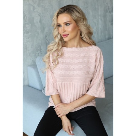 Female jumper, size 48, powder color
