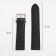 Watch strap, male, 22 mm, harness 80 mm, larynx 120 mm, genuine leather, black