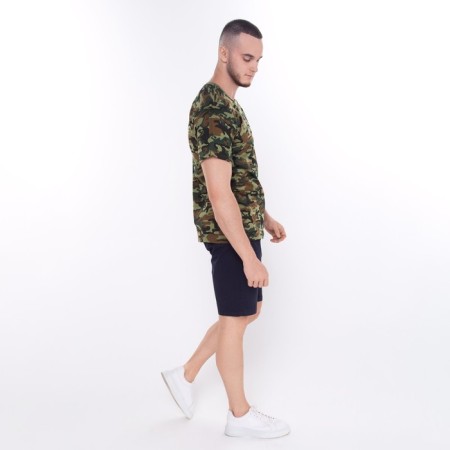 T -shirt male camouflage spots, khaki color, size 52-4