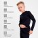 Thermal underwear for a boy (longshit, leggings) is black color, height 122