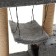 Complex for cats with a claw, with wide pillars, 3 -level, with 2 houses and hammock, 72 x 95