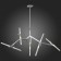 Ceiling Ceiling ST LUCE. SL947.102.10. Laconicita. 10x5 watts, G9, 4000k, 160x40x95 cm, silver color
