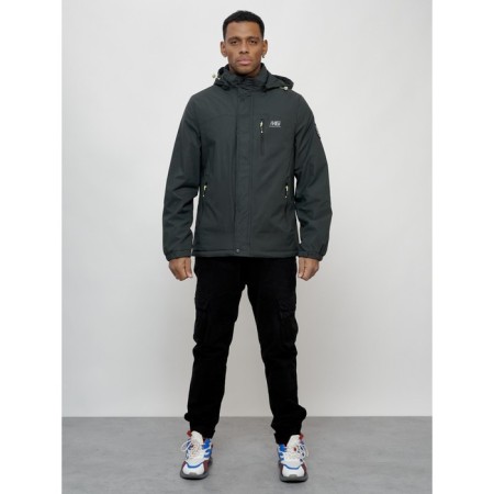 Sports male jacket, size 50, dark gray color-10