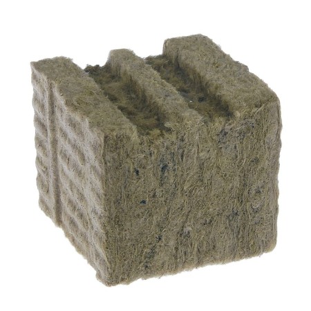 Ecover substrate mineral wool in a cube for plant seedlings, a hole of 20 × 15 mm, 7.5 × 7.5 × 6.5 cm-6