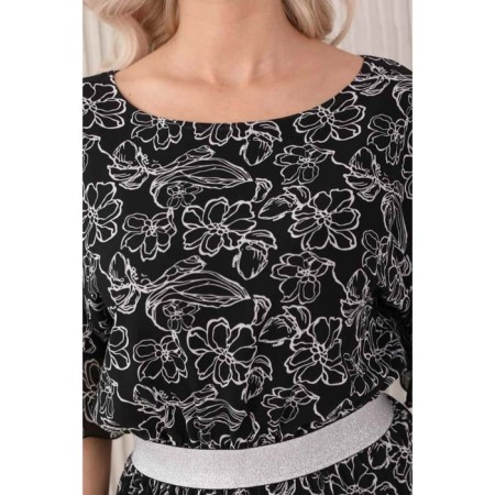 Women's dress, size 48, black color-9