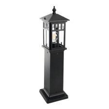 Garden-park lamp Feron PL676, IP44, E27, 60 W, 155x155x600 mm, black color