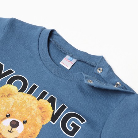 Longslit for a boy, jeans color, height 92 cm-1
