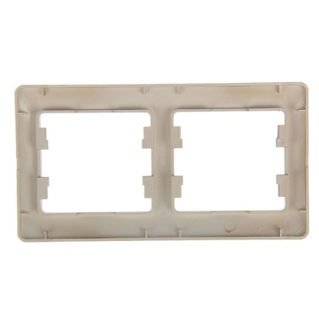 The frame "Glossa" Sche GSL000402, double, horizontal, titanium color-1