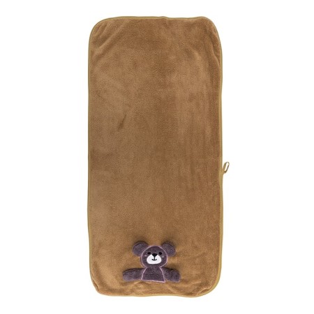 Terry towel, size 70x140 cm, brown color-1