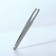 Pinzet begged, 9 cm, on a blister, matte silver color, 092