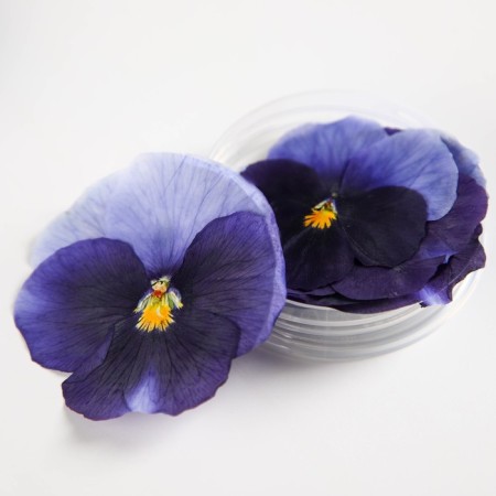 Flowers are edible "Viola" for cupcakes, cakes, cakes, drinks, 5 pcs.-2