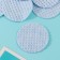 Blue cotton pads 120 pcs in the p/e package