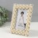 Photo frame 1131 10x15 cm "Pearls" plastic, col. lactic