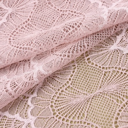 Lace elastic fabric, 180 mm × 2.7 ± 0.5 m, powder color-2