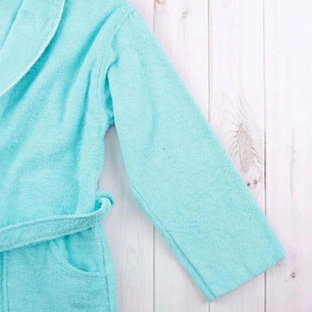 Women's shawl robe+kant, size 60, turquoise color, mahra-1