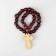 Parsing wooden "Orthodox" 33 beads with a large cross, cherry color
