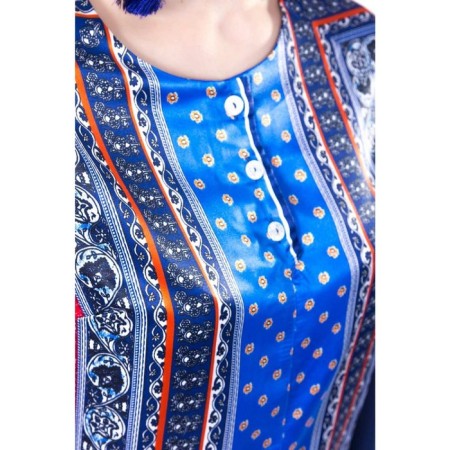 Female blouse, size 44, blue color-1
