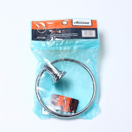 Coin holder is single, ring ACCOONA A11108, color chromium-4