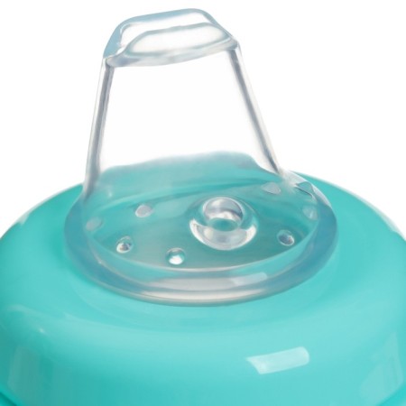 Drunker - children's impotion with soft nose "Unicorn", 270 ml., With handles, Biryuzovoy color-7
