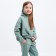 Kids (hoodies, trousers) minku color khaki, height 128 cm