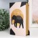Safe-book wood to the leatherette "Geometry. Elephant" 21x13x5 cm