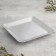 Square Benum Square Metal for one candle, 10x1.1 cm, chrome