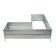 The bed is M-shaped, galvanized, 153 × 93 × 34 cm