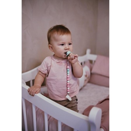 Object-dummy classic, silicone, +3 months, with a cap, mix for a boy M&B-14