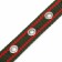 Collar of tarpaulin dimensionless single -layer, 52 x 2 cm, khaki/red