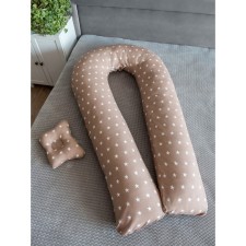 Pregnancy for pregnant women “U comfort” and pillow for babies “Baby”, Print of a star of coffee