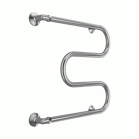 Water towel terminus m-shaped, 500x500 mm, side connection, chrome-1