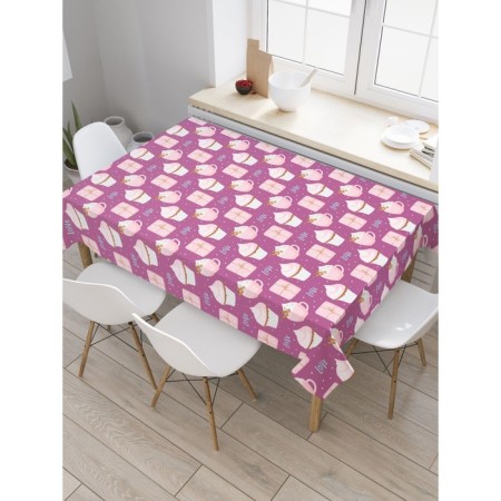 The tablecloth "Coffee with cake", rectangular, oxford, size 120x145 cm