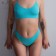 Cowards female brazilians, turquoise color, size s-m