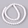 Beads made of natural stone "White Agat" set 58 pcs., Size 1 pc. - 6 mm