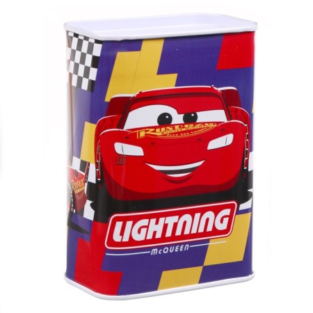 Mitallic piggy bank, 4.8 cm x 7.8 cm x 10.8 cm "Lightning", cars-1