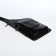 Male sling bag made of artificial leather, black color