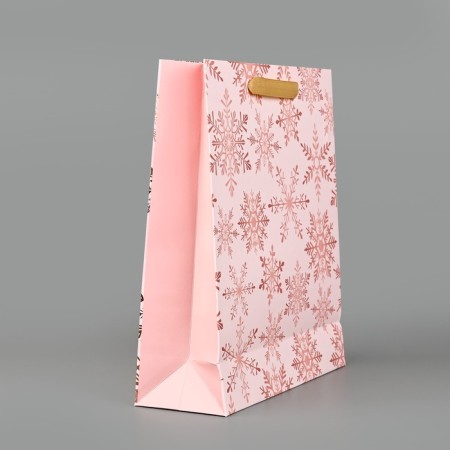 Package Gift New Year Laminated "Blizzard", m 30 x 26 x 9 cm, new year-2
