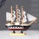 Souvenir Small Small Small "Pharaoh", black sides, cabins, 3 masts, white sails in stripes