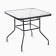 Garden table, black, 80 x 80 x 73 cm