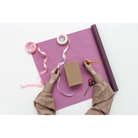 Satin tape, 20 mm × 23 ± 1 m, pale pink color No. 147-1