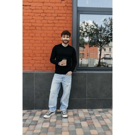 Jumper male ise, size 56, black color-4