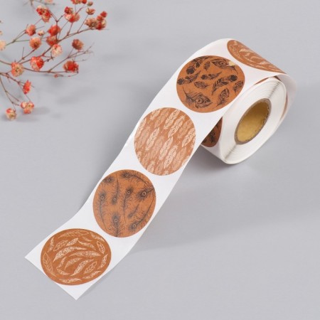 Stick Paper "feathers" craft d = 3.8 cm 252 pcs in the roll-1