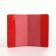 Cover for passport, Textura, red color