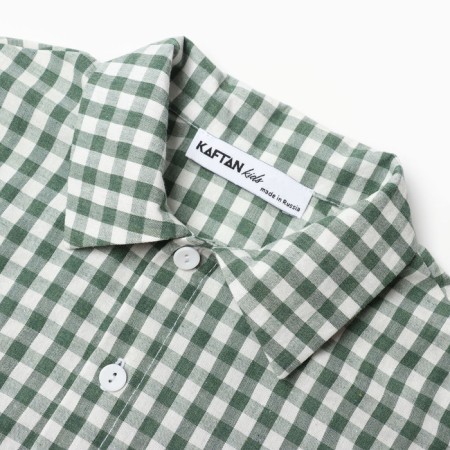 Costume for a boy (shirt and shorts) KAFTAN, p. 34 (122-128), green-5
