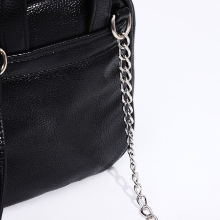 Bag Cross-Bodi Medvedkovo with a zipper, black color-5