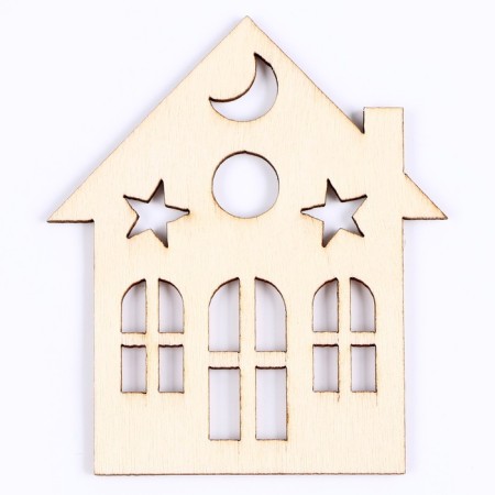 Set for creativity "New Year's composition in a ball. House ", glows in the dark-8