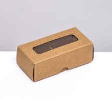 Folding box for 2 sweets, craft, 5 x 10.5 x 3.5 cm