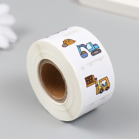Stick Paper "Office transport" d = 2.5 cm 500 pcs in a roll 3x6.5x6.5 cm-1
